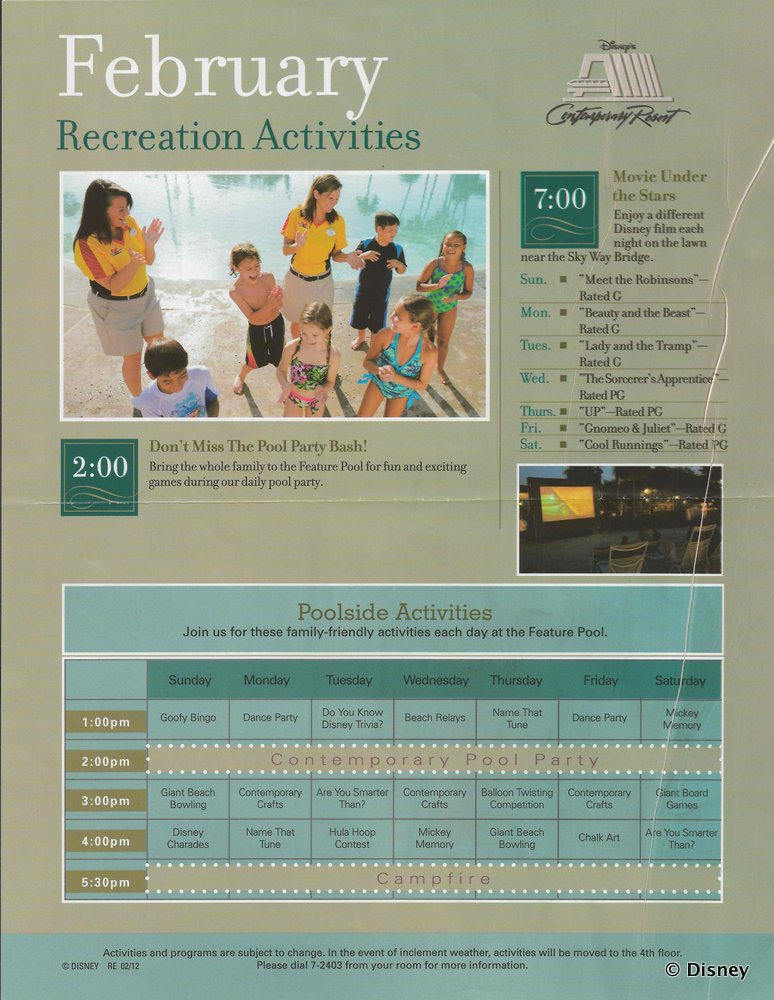 2012 February Activity Guide