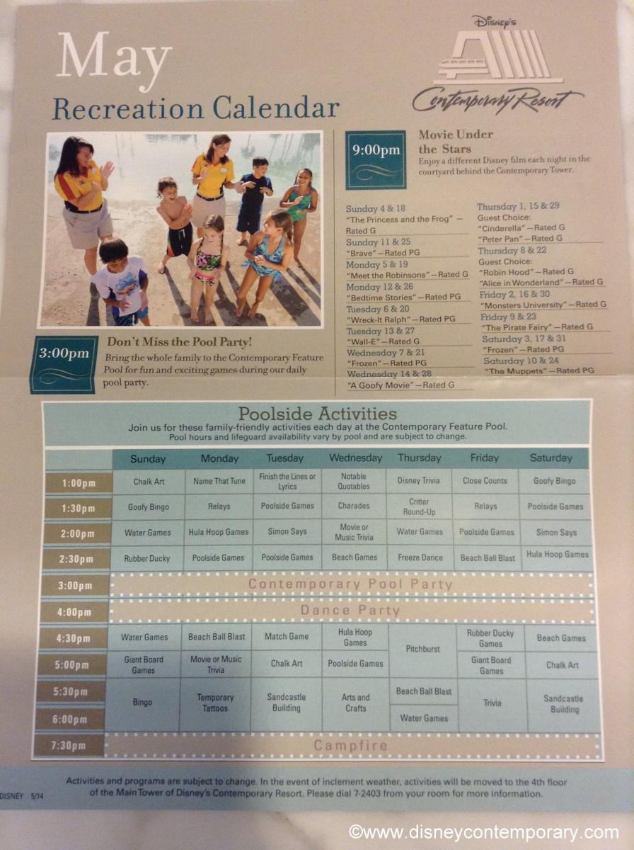 May 2014 Activity Sheet