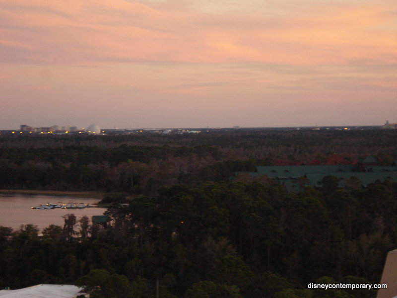View of Epcot and Wilderness Lodge