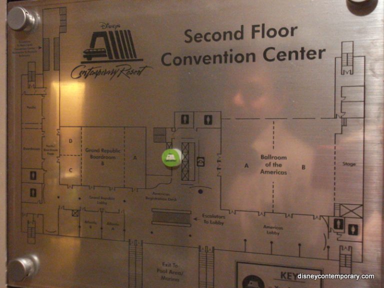 Convention Center Map | Disney's Contemporary Resort Fan Site